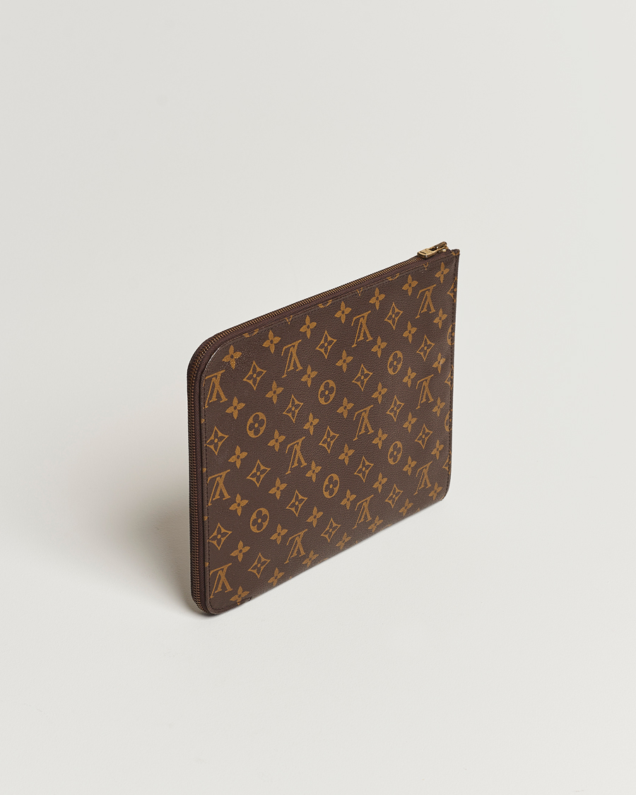 Homme | Louis Vuitton Pre-Owned Posh Documan Document Bag Monogram | Louis Vuitton Pre-Owned | Posh Documan Document Bag Monogram