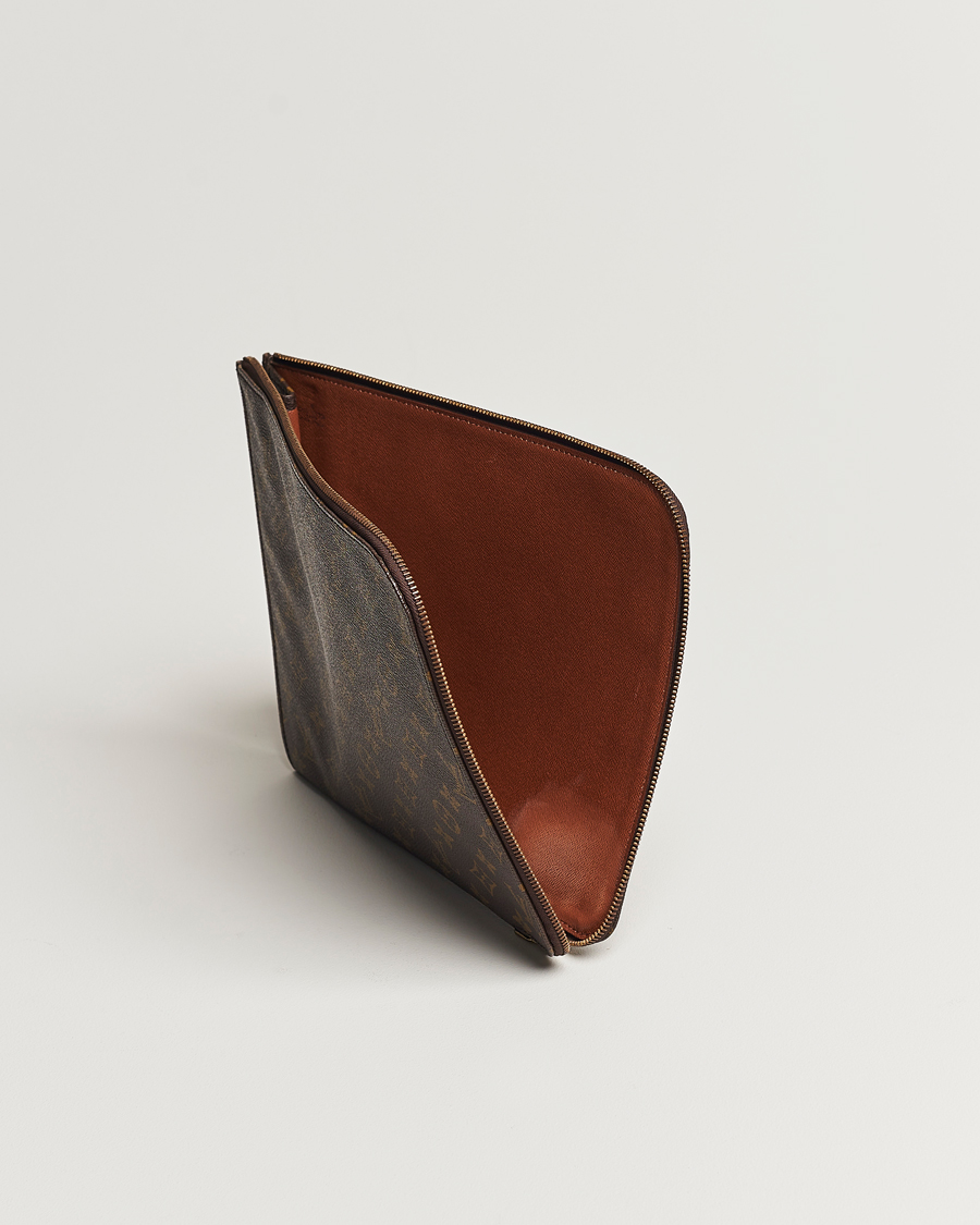 Homme | Louis Vuitton Pre-Owned Posh Documan Document Bag Monogram | Louis Vuitton Pre-Owned | Posh Documan Document Bag Monogram