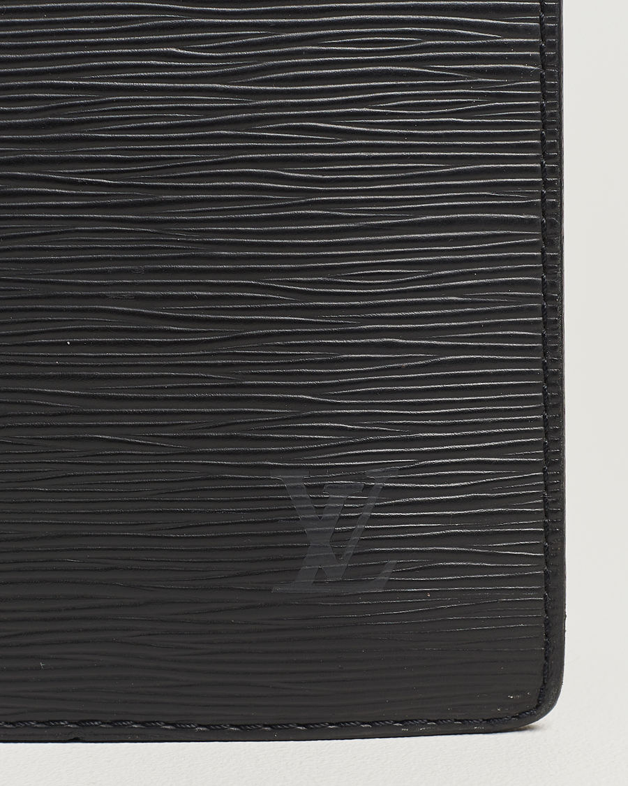 Homme | Louis Vuitton Pre-Owned Serviette Ambassadeur Epi Leather Breifcase Black | Louis Vuitton Pre-Owned | Serviette Ambassadeur Epi Leather Breifcase Black