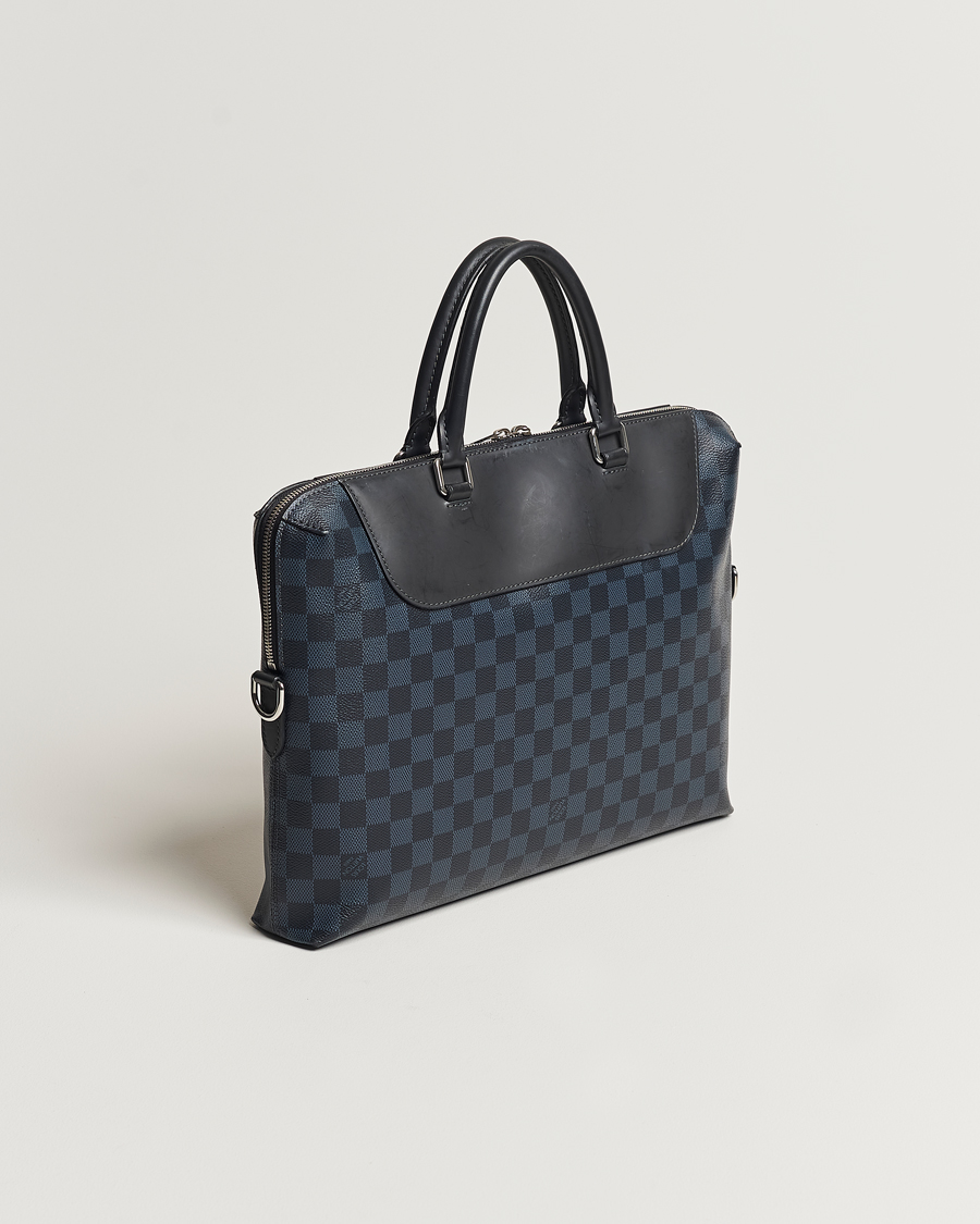Homme | Louis Vuitton Pre-Owned Porte-Documents Jour Briefcase Damier Navy | Louis Vuitton Pre-Owned | Porte-Documents Jour Briefcase Damier Navy