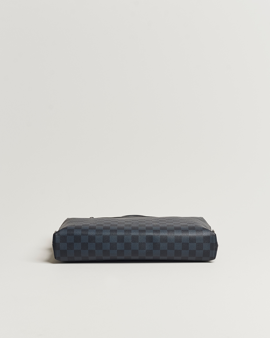 Homme | Louis Vuitton Pre-Owned Porte-Documents Jour Briefcase Damier Navy | Louis Vuitton Pre-Owned | Porte-Documents Jour Briefcase Damier Navy