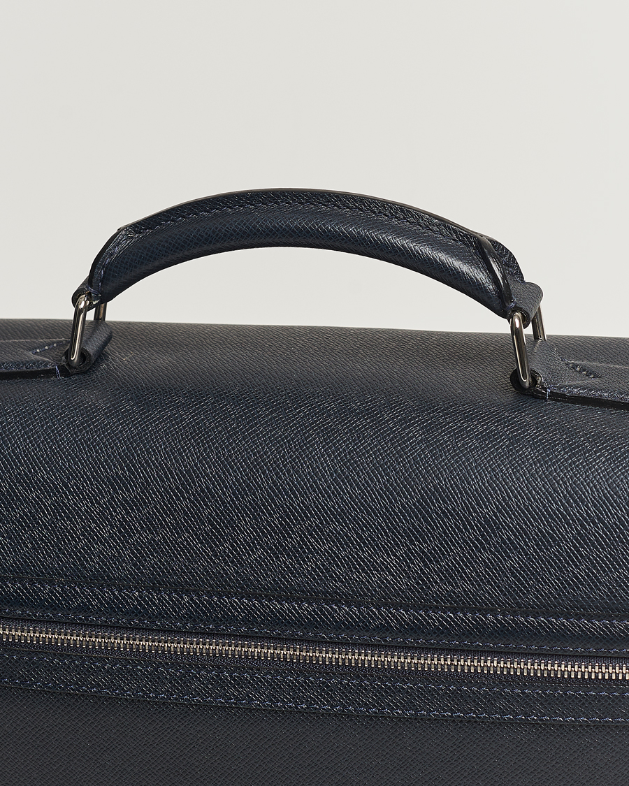Homme | Louis Vuitton Pre-Owned Vassili Briefcase Navy | Louis Vuitton Pre-Owned | Vassili Briefcase Navy