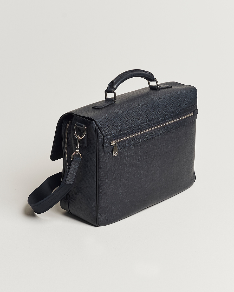 Homme | Louis Vuitton Pre-Owned Vassili Briefcase Navy | Louis Vuitton Pre-Owned | Vassili Briefcase Navy