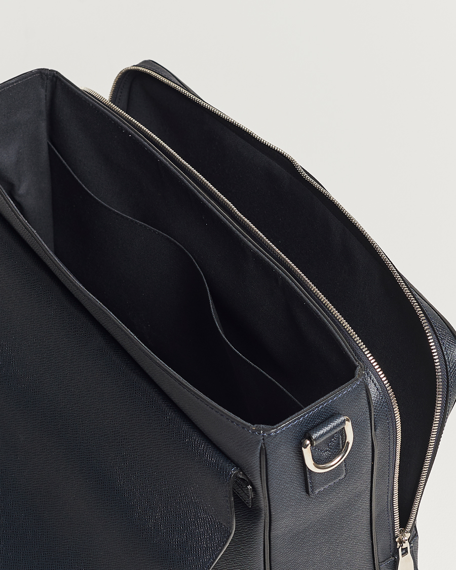 Homme | Louis Vuitton Pre-Owned Vassili Briefcase Navy | Louis Vuitton Pre-Owned | Vassili Briefcase Navy