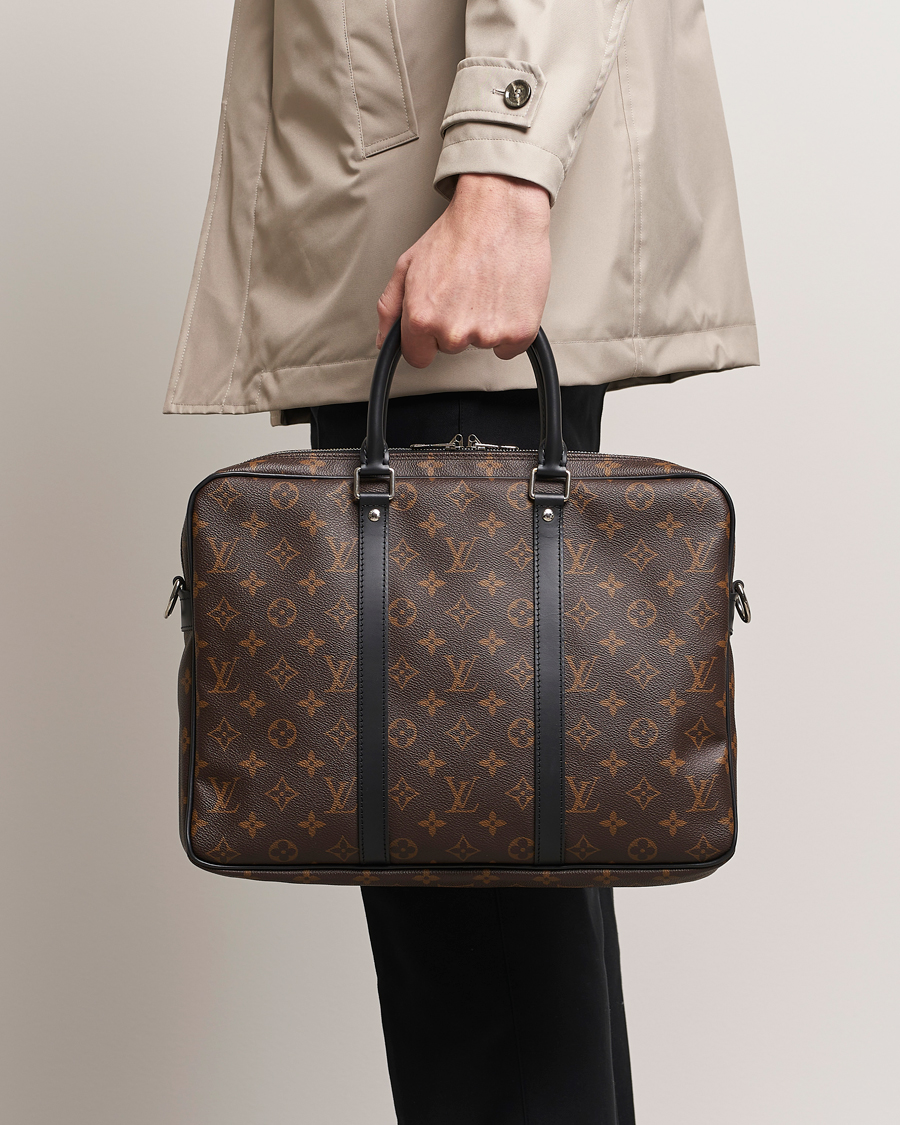 Homme | Louis Vuitton Pre-Owned | Louis Vuitton Pre-Owned | Porte-Documents Voyage Briefcase Monogram Macassar