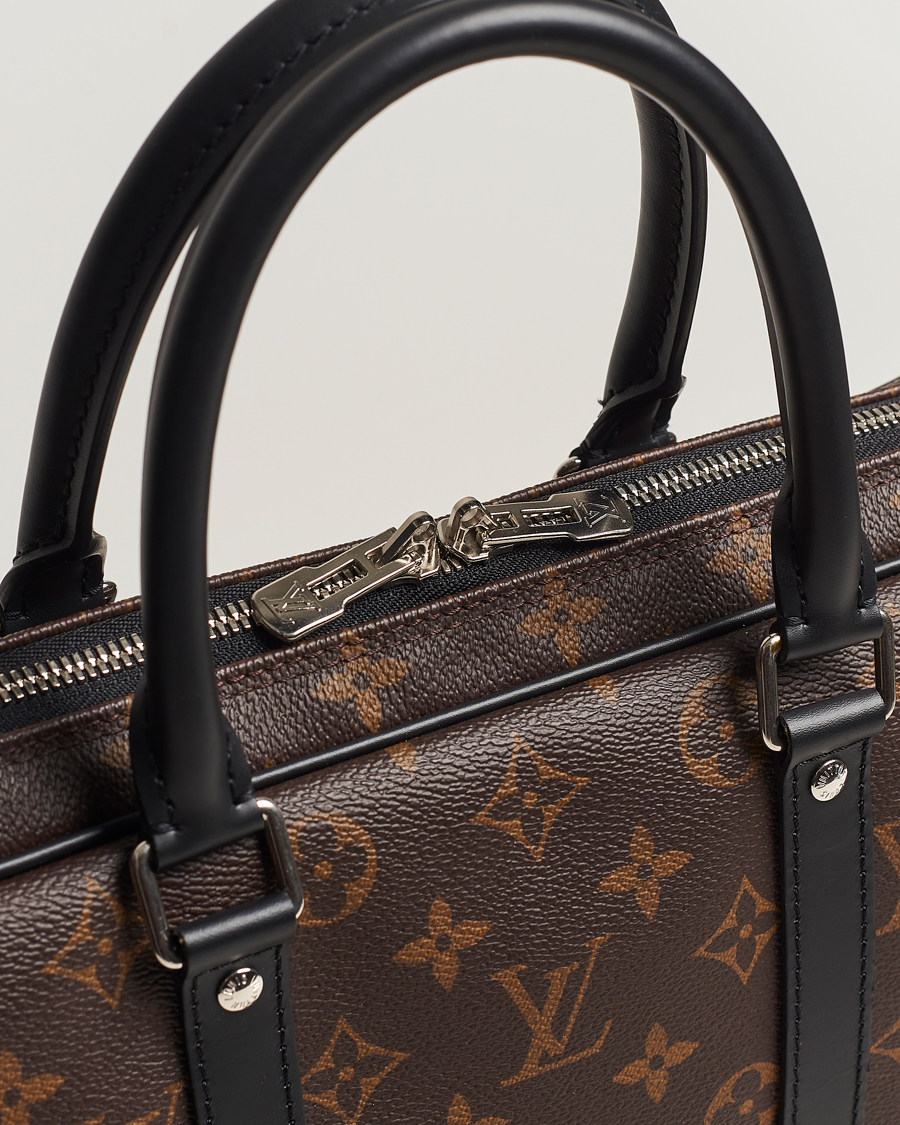 Homme | Louis Vuitton Pre-Owned Porte-Documents Voyage Briefcase Monogram Macassar | Louis Vuitton Pre-Owned | Porte-Documents Voyage Briefcase Monogram Macassar