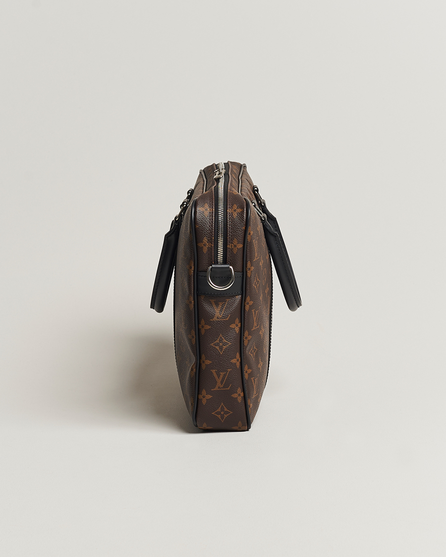 Homme | Louis Vuitton Pre-Owned Porte-Documents Voyage Briefcase Monogram Macassar | Louis Vuitton Pre-Owned | Porte-Documents Voyage Briefcase Monogram Macassar