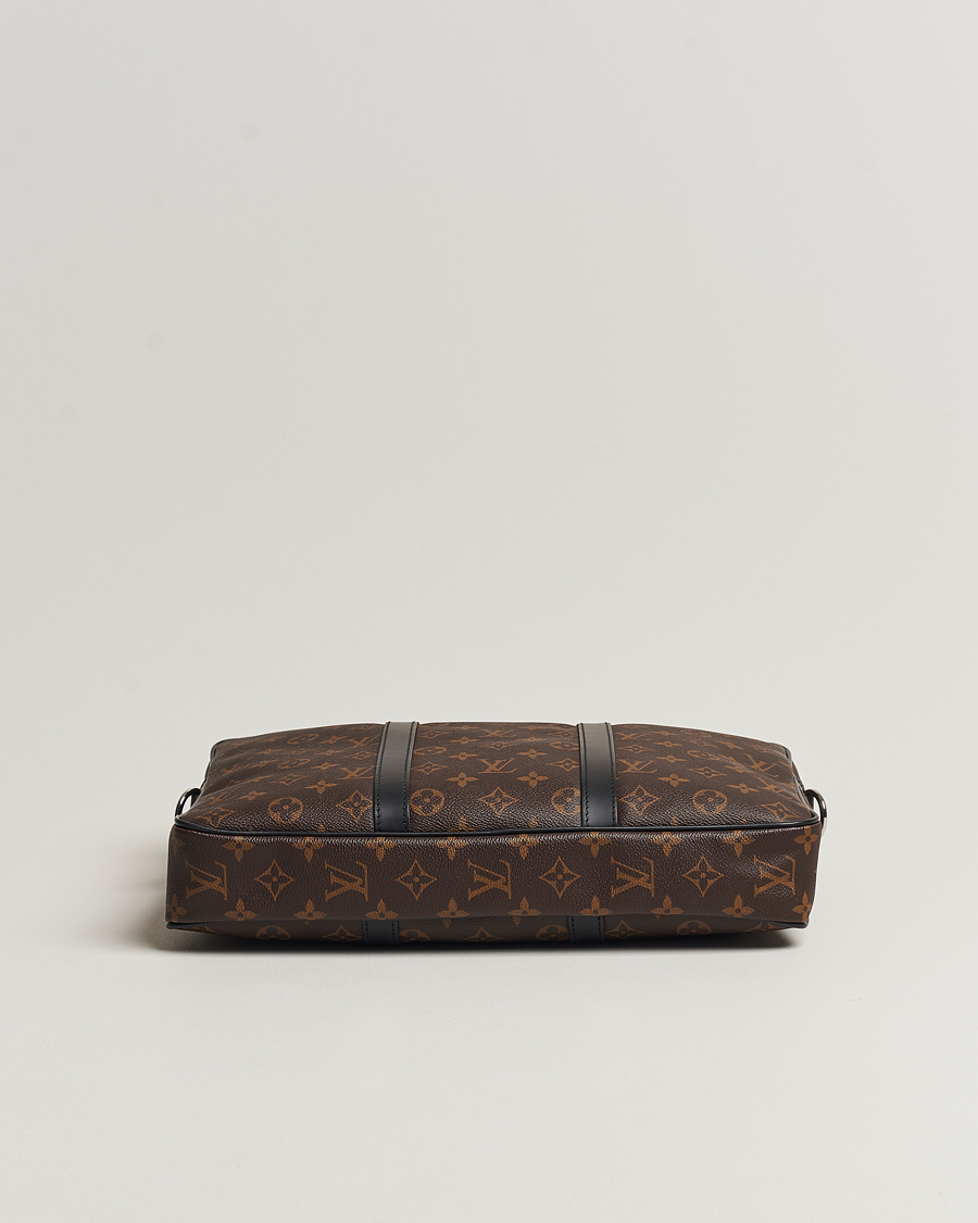 Homme | Louis Vuitton Pre-Owned Porte-Documents Voyage Briefcase Monogram Macassar | Louis Vuitton Pre-Owned | Porte-Documents Voyage Briefcase Monogram Macassar