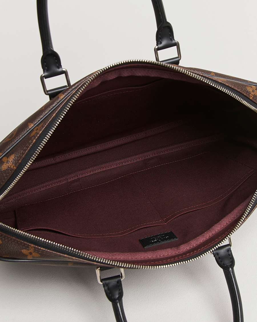 Homme | Louis Vuitton Pre-Owned Porte-Documents Voyage Briefcase Monogram Macassar | Louis Vuitton Pre-Owned | Porte-Documents Voyage Briefcase Monogram Macassar