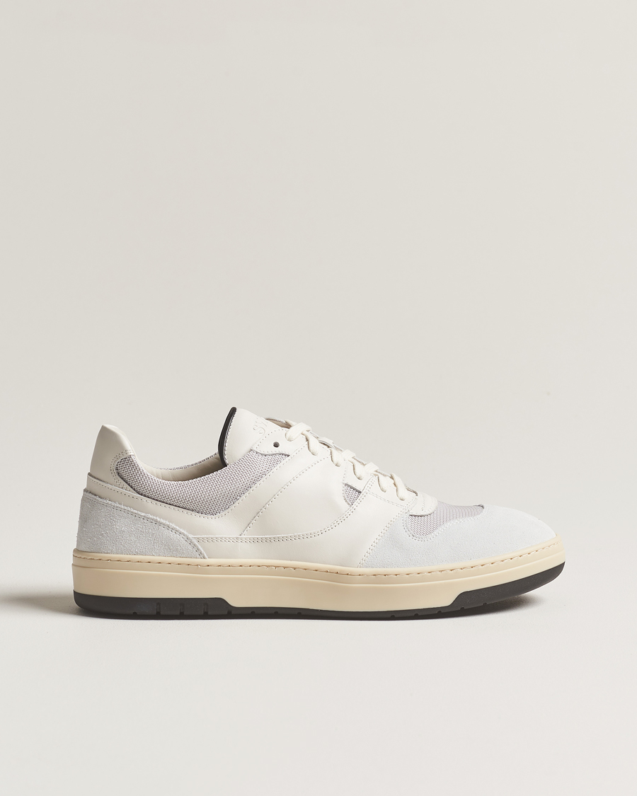 Homme | Sweyd Net Suede/Leather Sneaker White/Grey | Sweyd | Net Suede/Leather Sneaker White/Grey