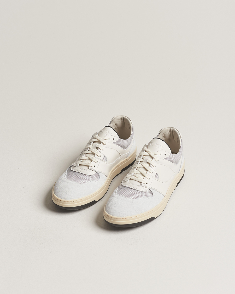 Homme | Sweyd Net Suede/Leather Sneaker White/Grey | Sweyd | Net Suede/Leather Sneaker White/Grey