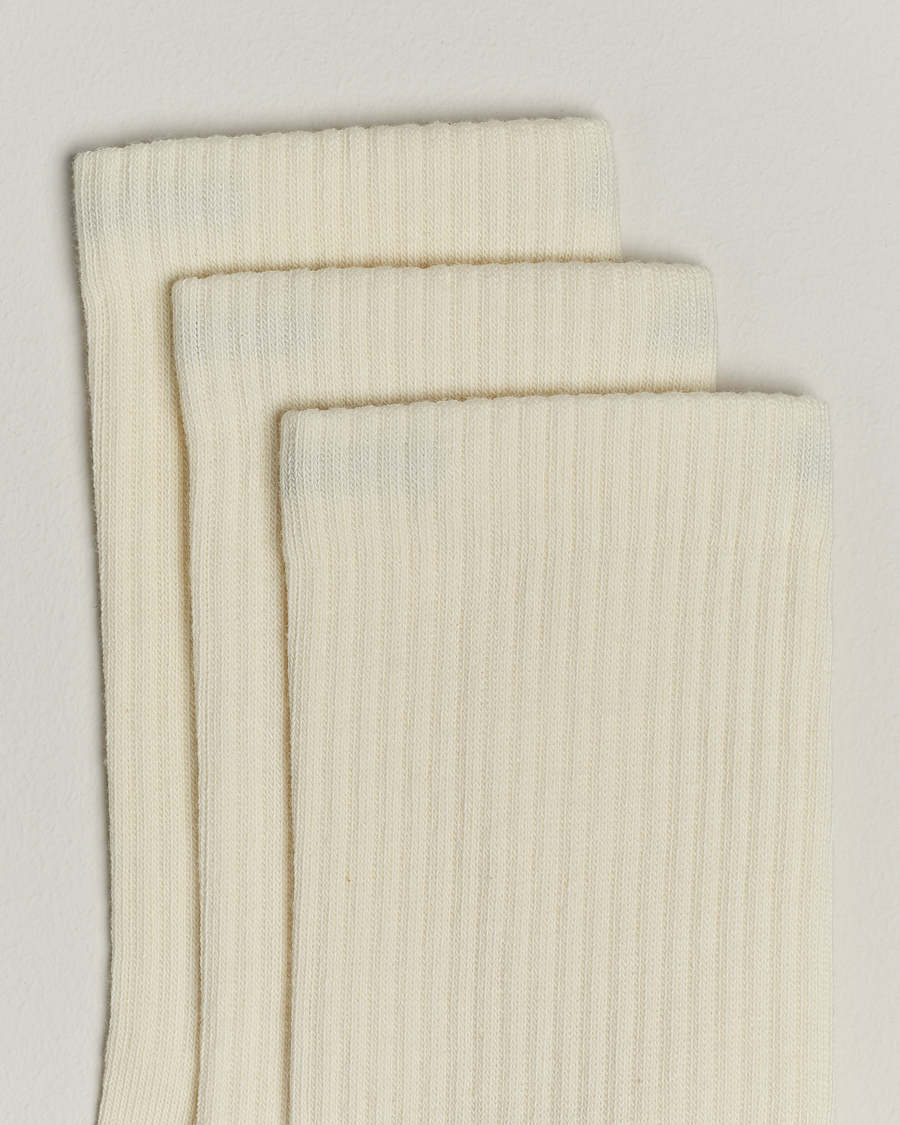Homme | Sous-Vêtements Et Chaussettes | Sweyd | 3-Pack Crew Cotton Socks White
