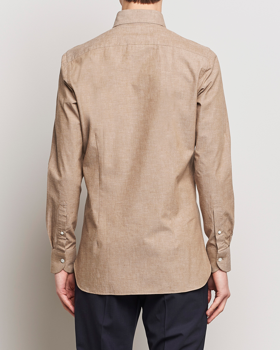 Homme | Chemises | 100Hands | Japanese Chambray Shirt Brown