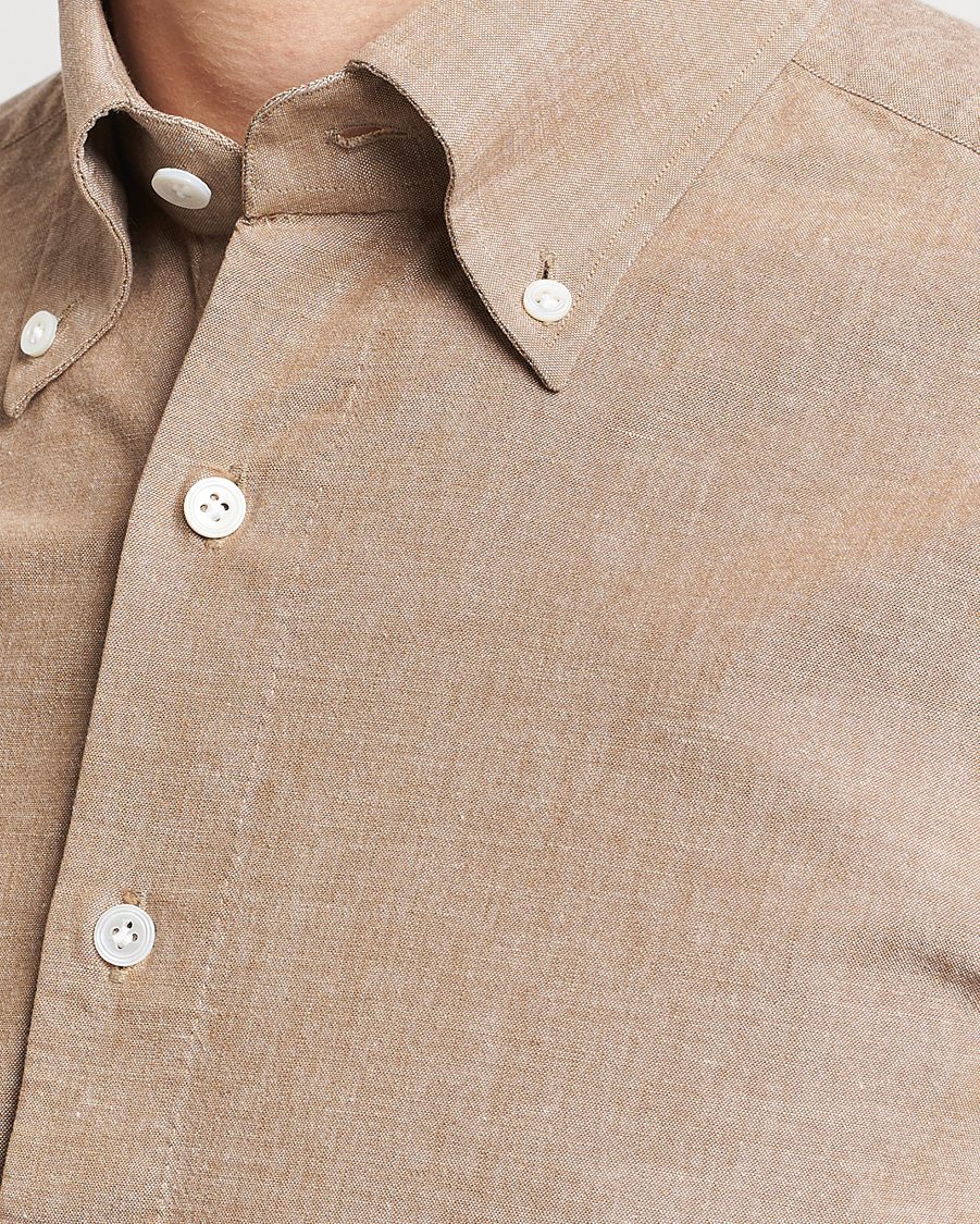 Homme | Chemises | 100Hands | Japanese Chambray Shirt Brown
