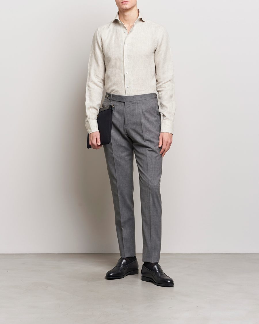 Homme | Chemises | 100Hands | Linen Shirt Oatmeal