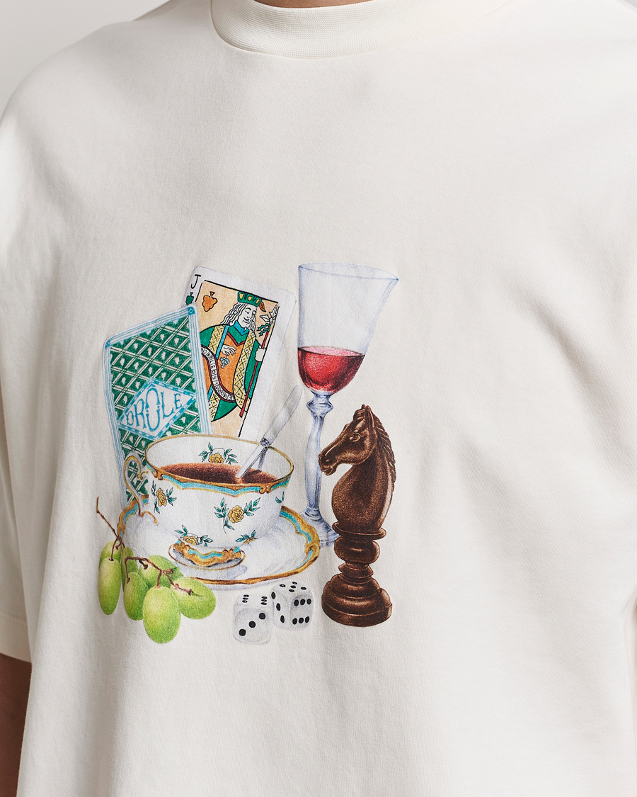 Homme | T-shirts | Drôle de Monsieur | Apres Midi T-Shirt Cream