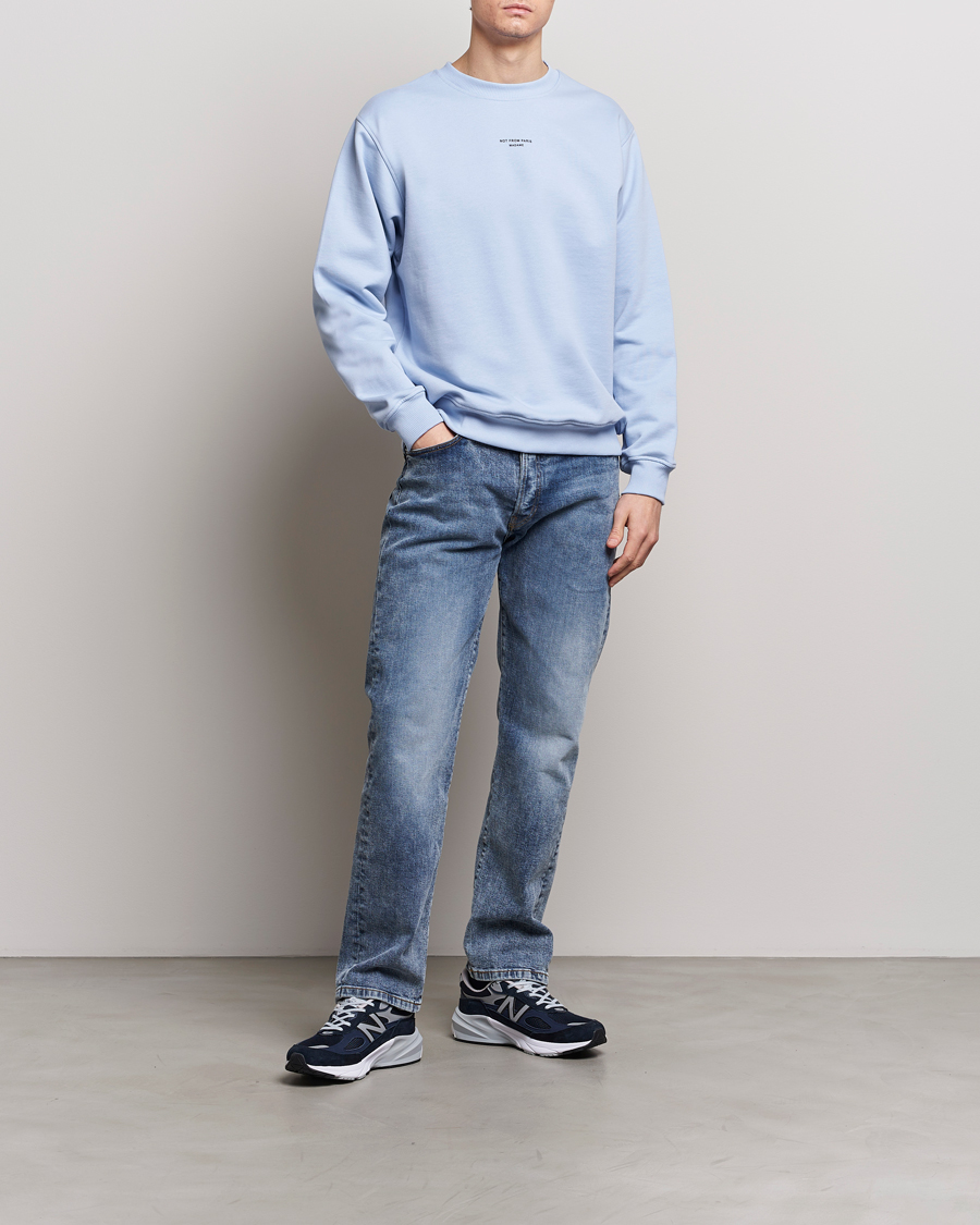Homme | Pulls Et Tricots | Drôle de Monsieur | Classic NFPM Sweatshirt Light Blue