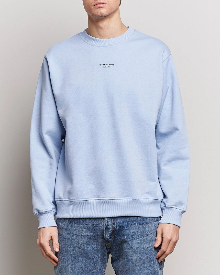 Homme | Vêtements | Drôle de Monsieur | Classic NFPM Sweatshirt Light Blue
