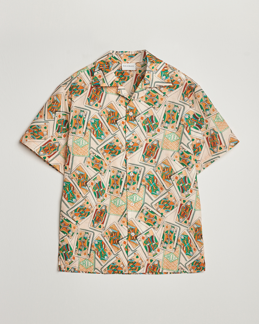 Homme | Chemises | Drôle de Monsieur | Jeu De Cartes Camp Shirt Peach