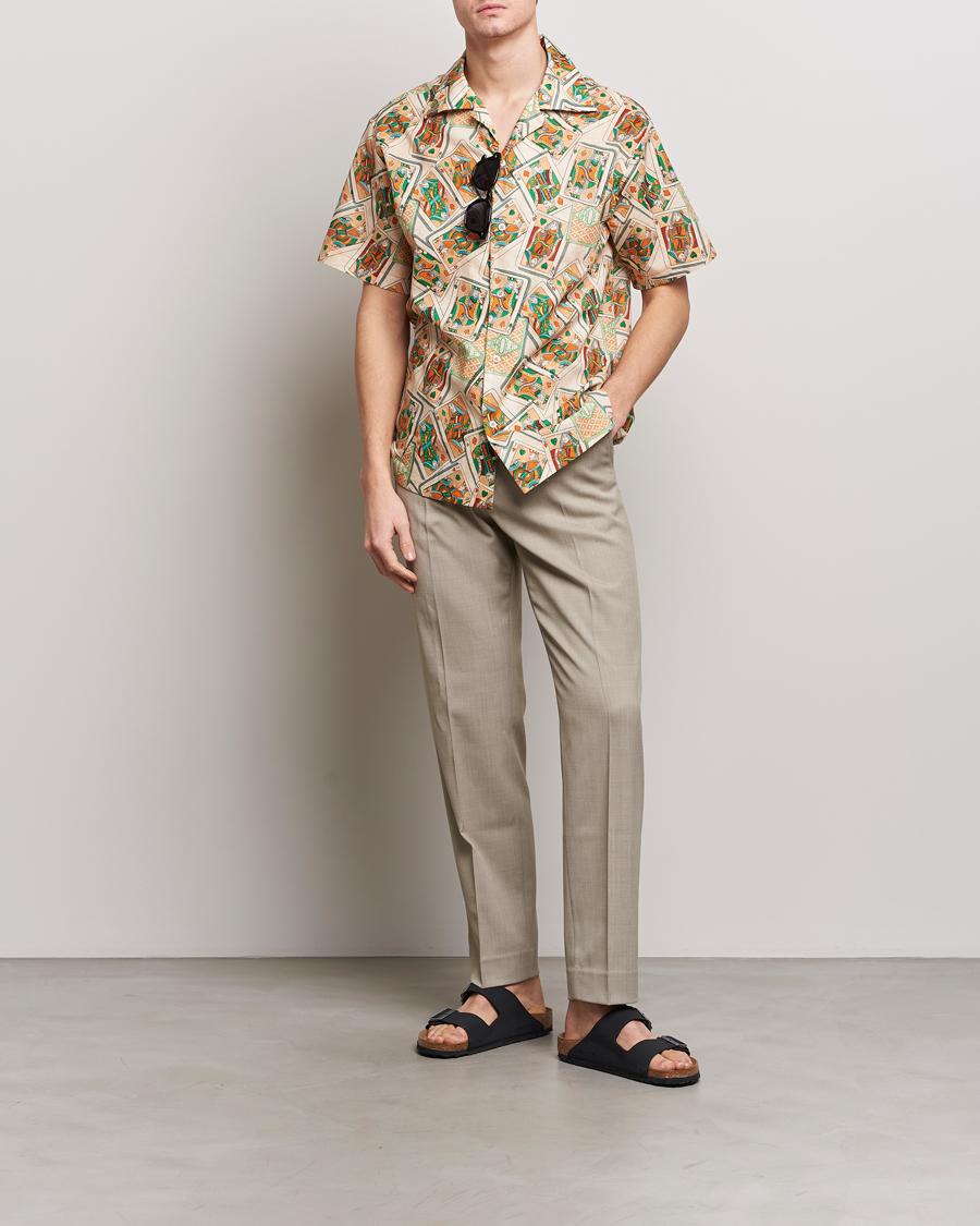 Homme | Chemises | Drôle de Monsieur | Jeu De Cartes Camp Shirt Peach