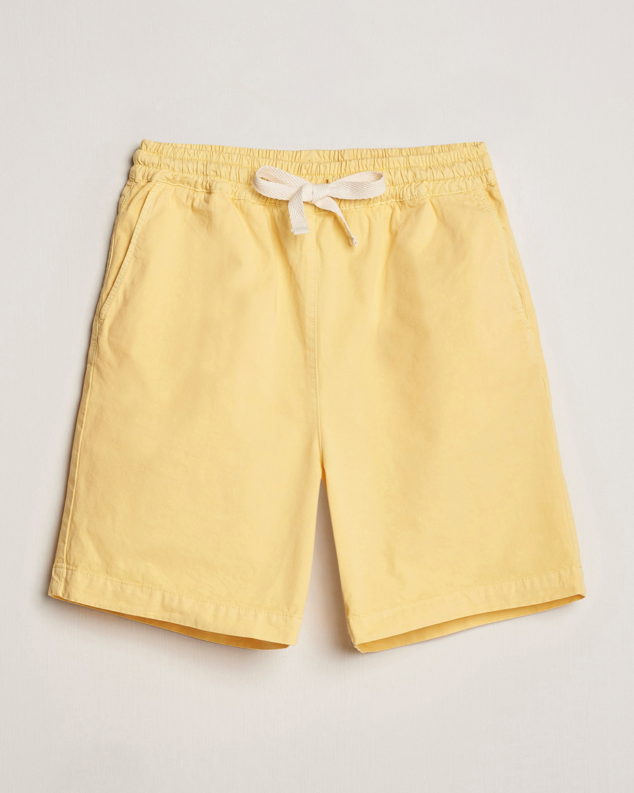 Homme | Shorts | Drôle de Monsieur | Drawstring Shorts Light Yellow