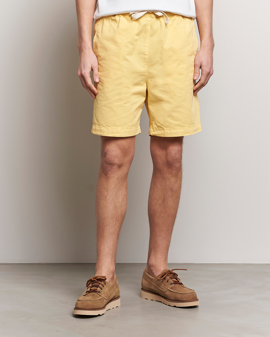 Homme | Shorts | Drôle de Monsieur | Drawstring Shorts Light Yellow