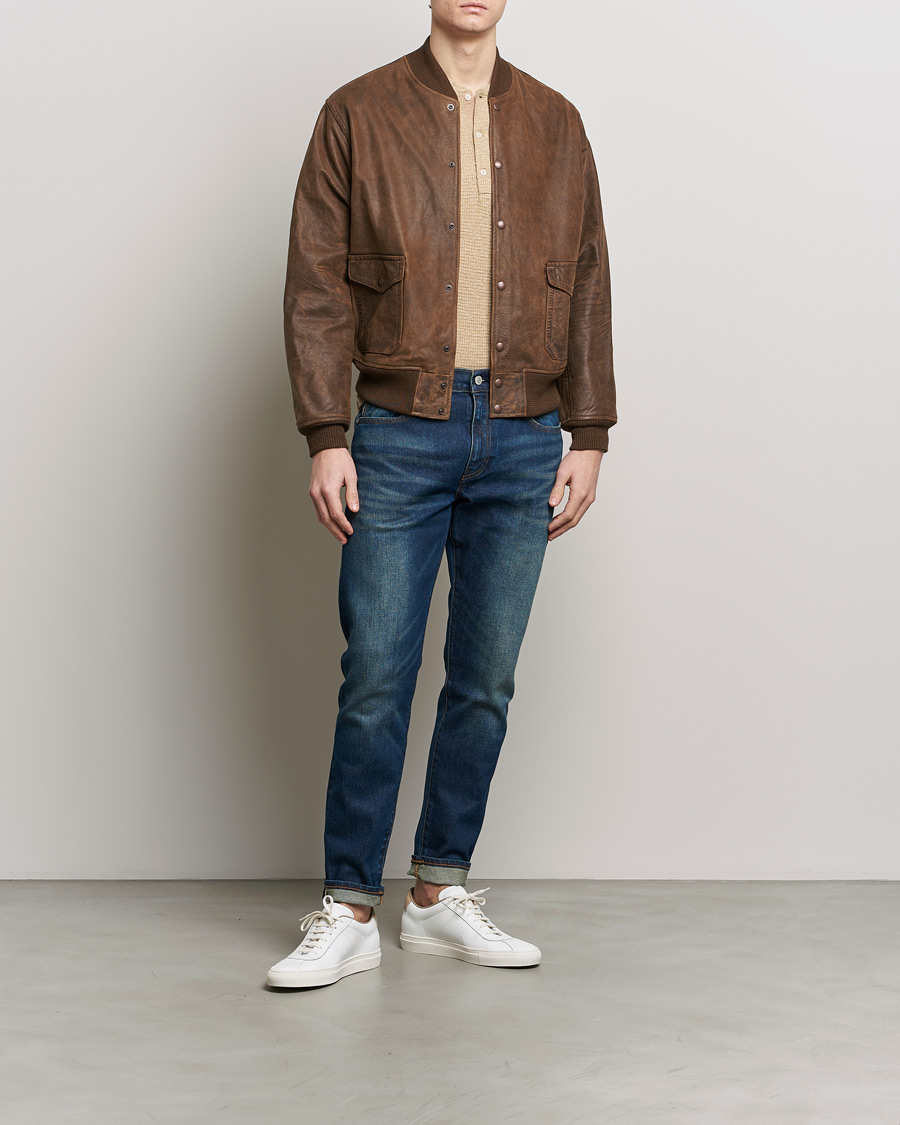 Homme | Manteaux Et Vestes | RRL | Wright Leather Jacket Brown