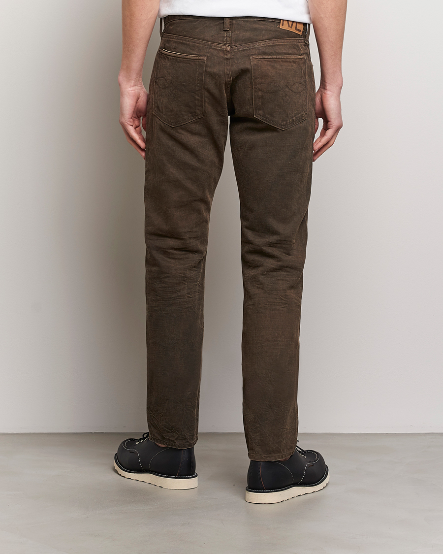 Homme | Jeans | RRL | Slim Fit 5-Pocket Denim Distressed Brown Wash
