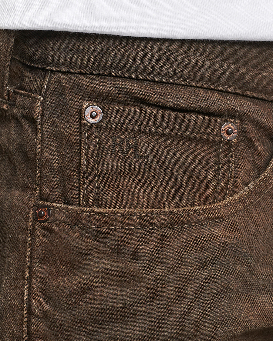 Homme | Jeans | RRL | Slim Fit 5-Pocket Denim Distressed Brown Wash