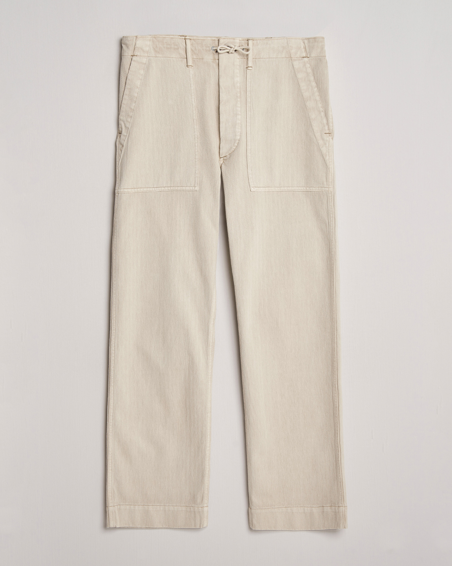 Homme | Pantalons | RRL | Wilton Herringbone Surplus Pants Off White