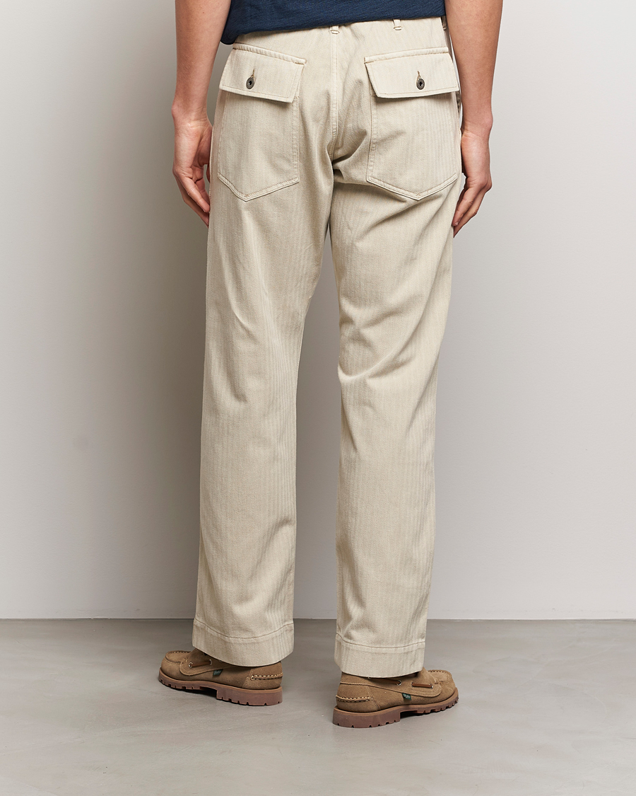 Homme | Pantalons | RRL | Wilton Herringbone Surplus Pants Off White