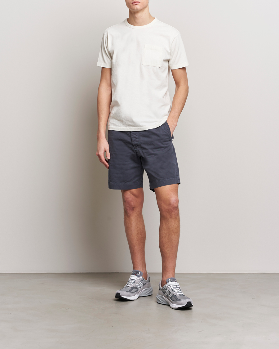 Homme | Shorts | RRL | Officers Flat Shorts Navy