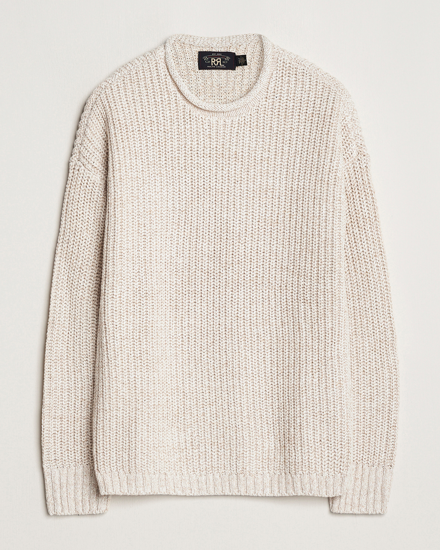 Homme | Pulls Et Tricots | RRL | Cotton/Linen Crew Neck Pullover Raw White