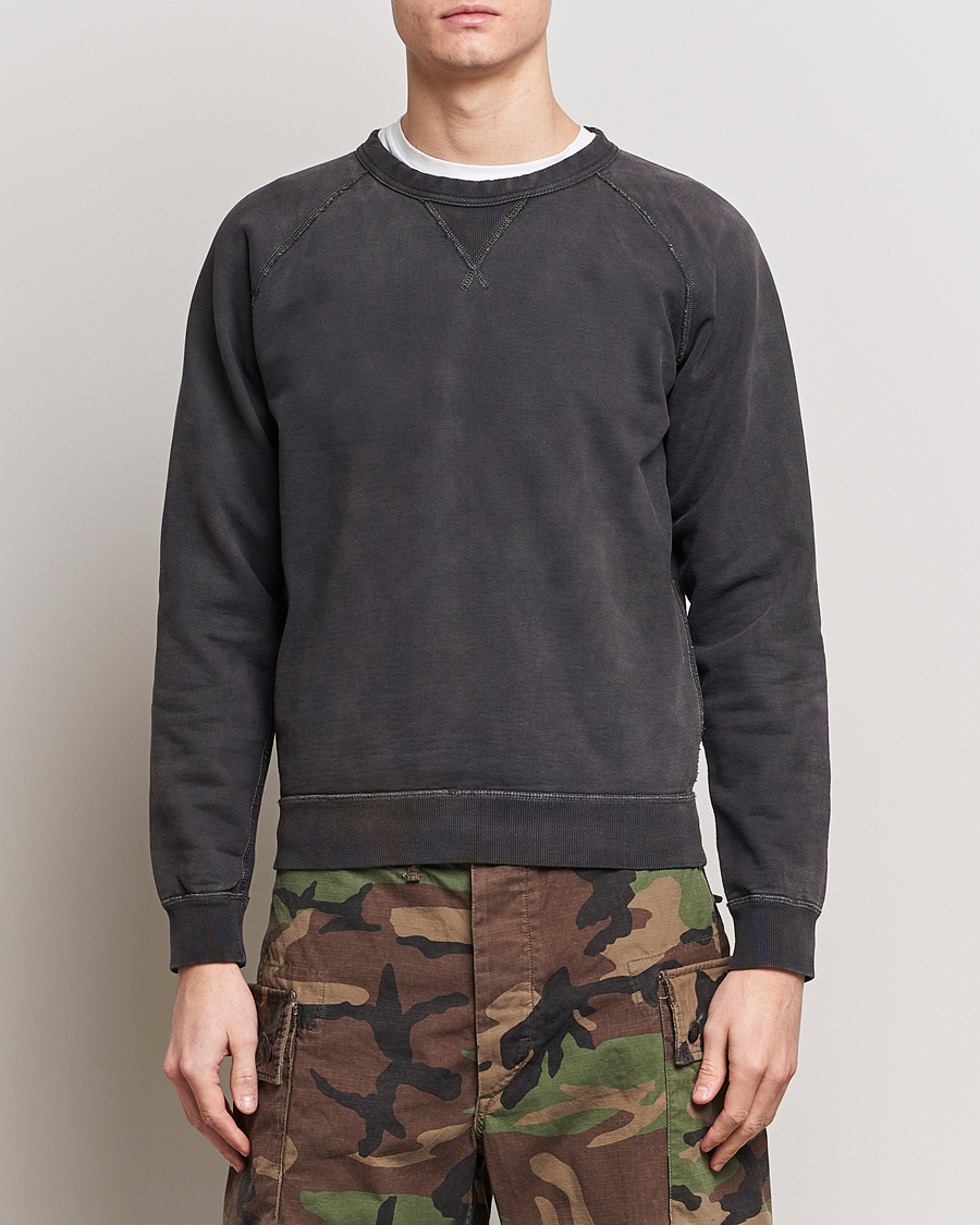 Homme |  | RRL | Raglan Sleeve Sweatshirt Black Indigo