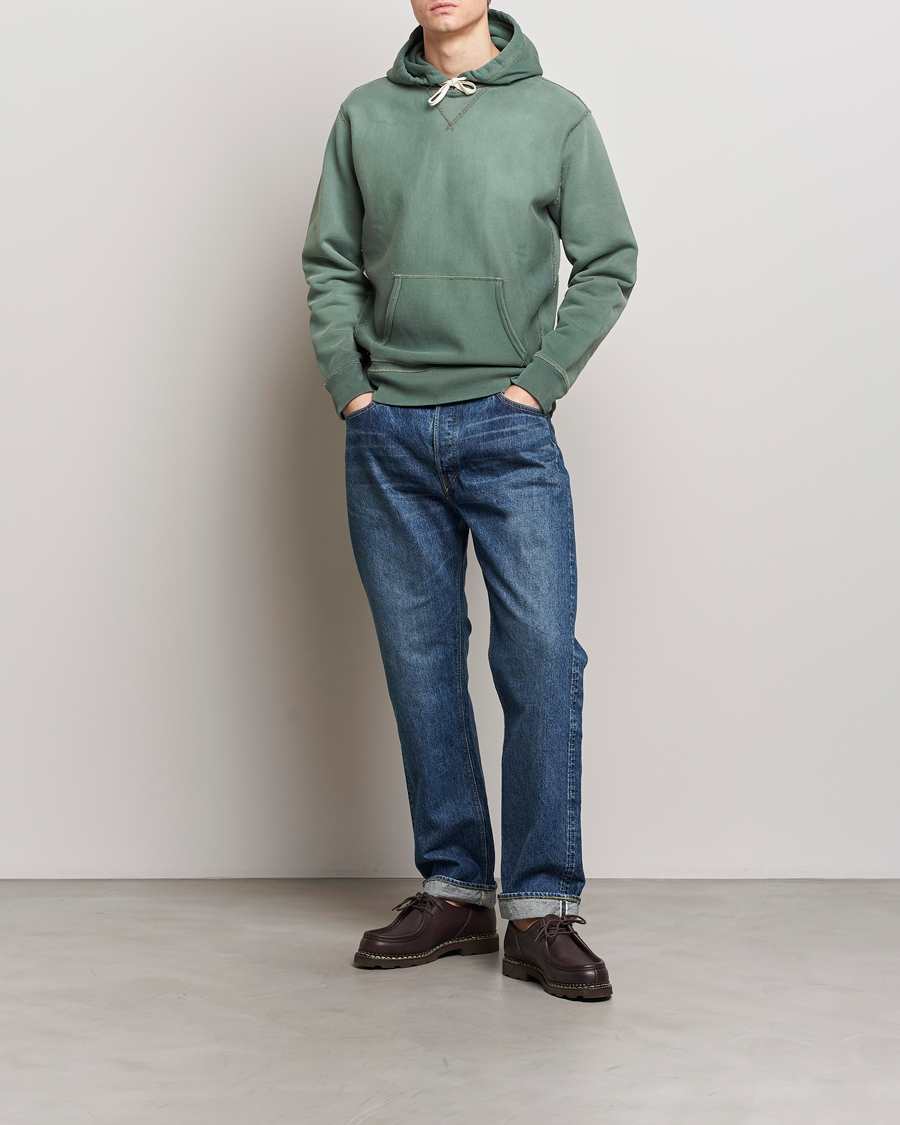 Homme | Pulls Et Tricots | RRL | Hooded Sweatshirt Collegiate Green