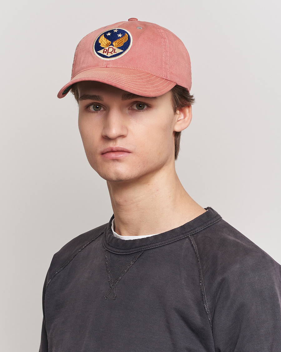 Homme |  | RRL | Garment Dyed Ball Cap Faded Red