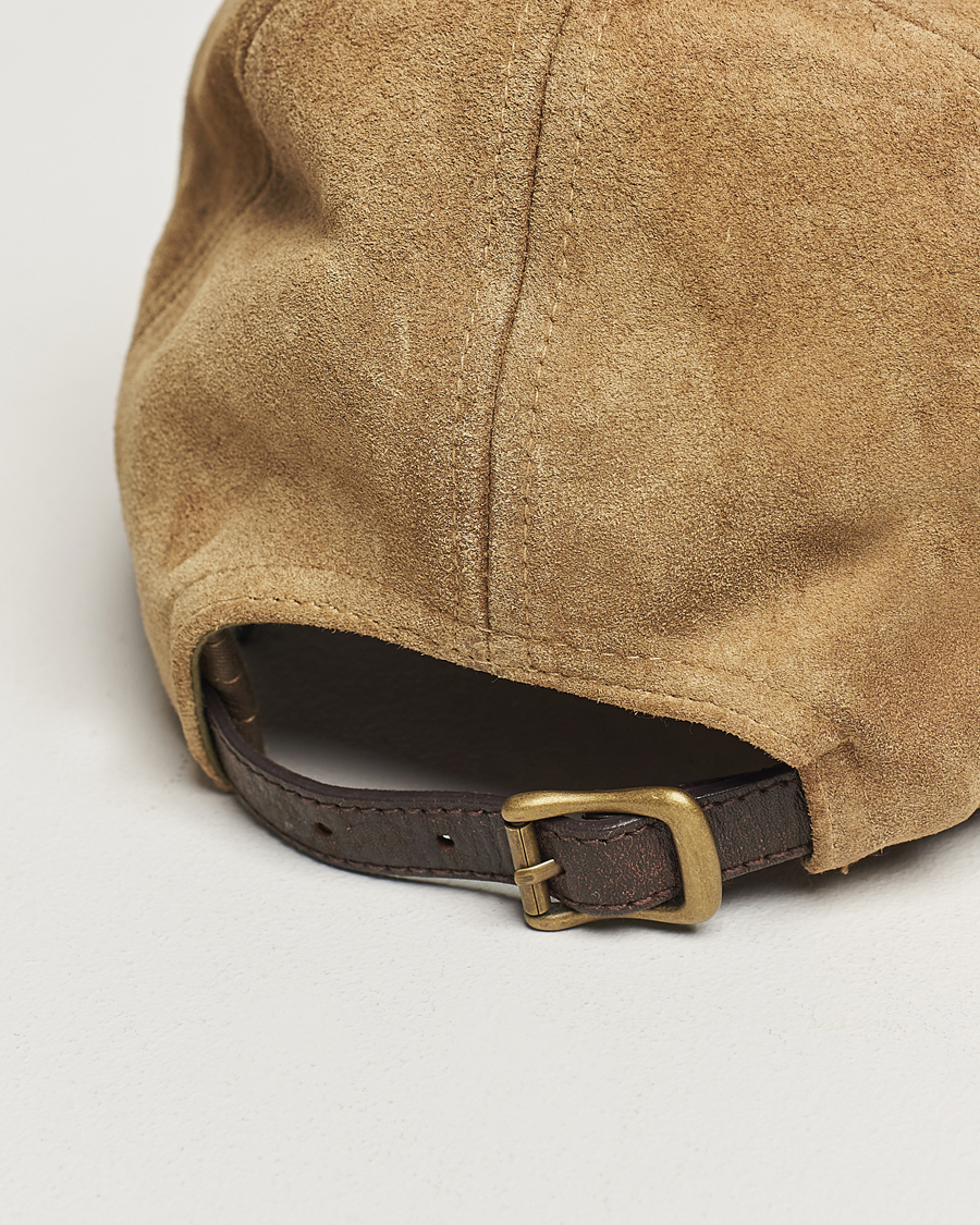 Homme | RRL Rough Out Trucker Cap Tan | RRL | Rough Out Trucker Cap Tan