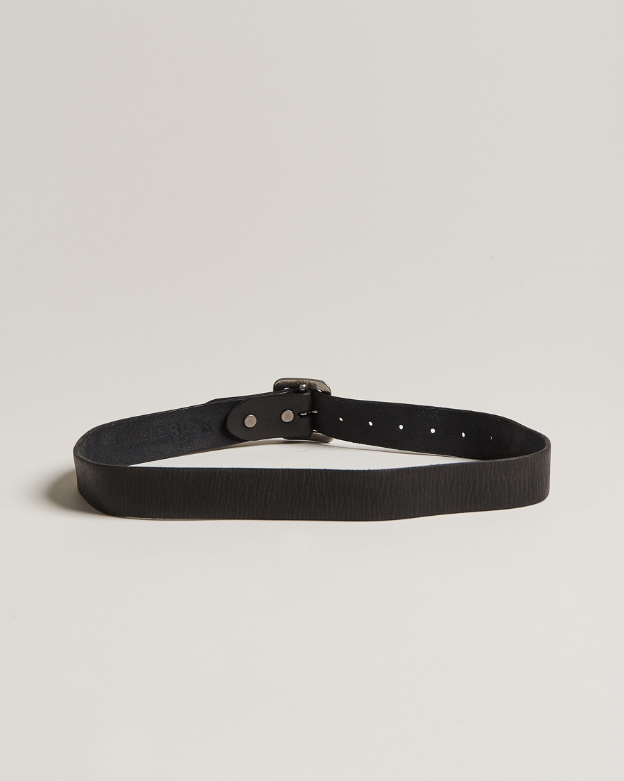 Homme | RRL Tumbled Leather Belt Vintage Black | RRL | Tumbled Leather Belt Vintage Black
