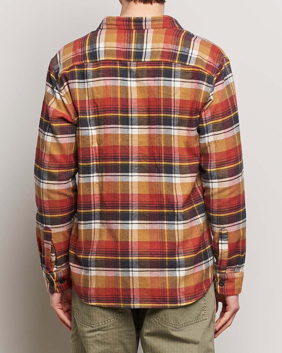 Homme | Chemises | Pendleton | Burnside Flannel Shirt Tan/Red Plaid