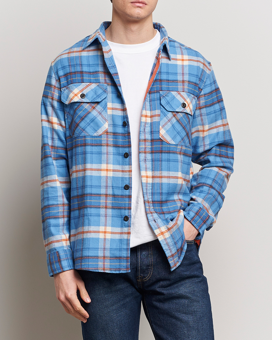 Homme | Chemises | Pendleton | Burnside Flannel Shirt Blue/Red Plaid