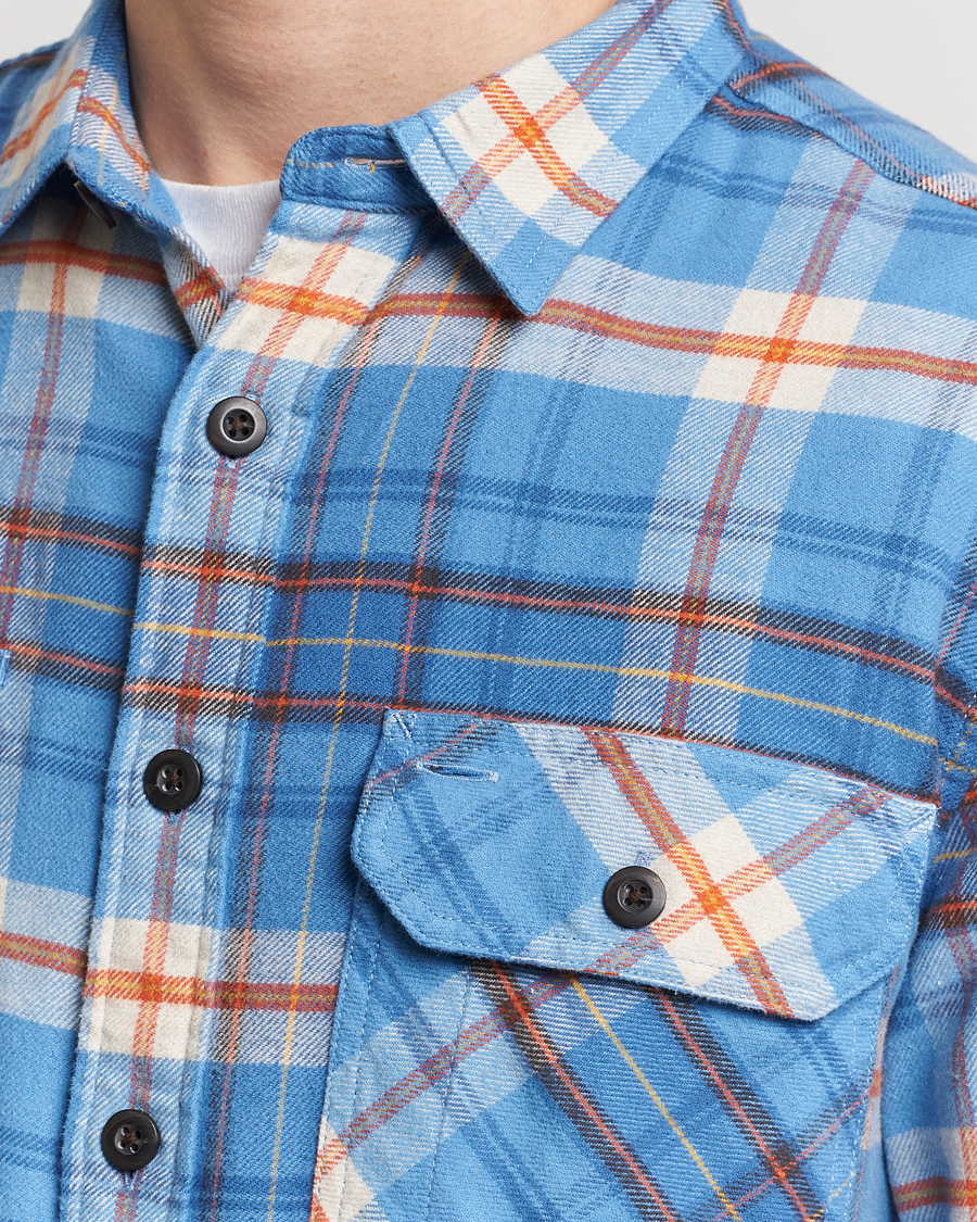 Homme | Chemises | Pendleton | Burnside Flannel Shirt Blue/Red Plaid