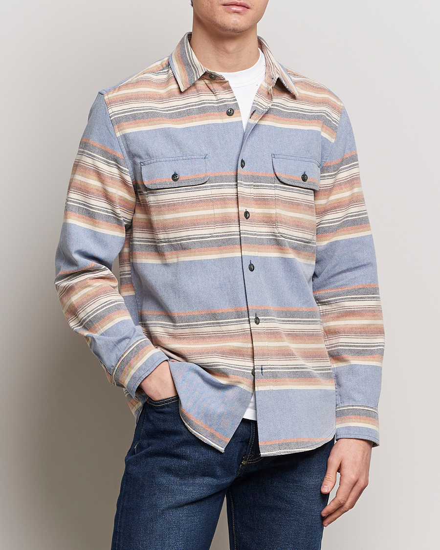 Homme |  | Pendleton | Beach Shack Shirt Indigo Stripe