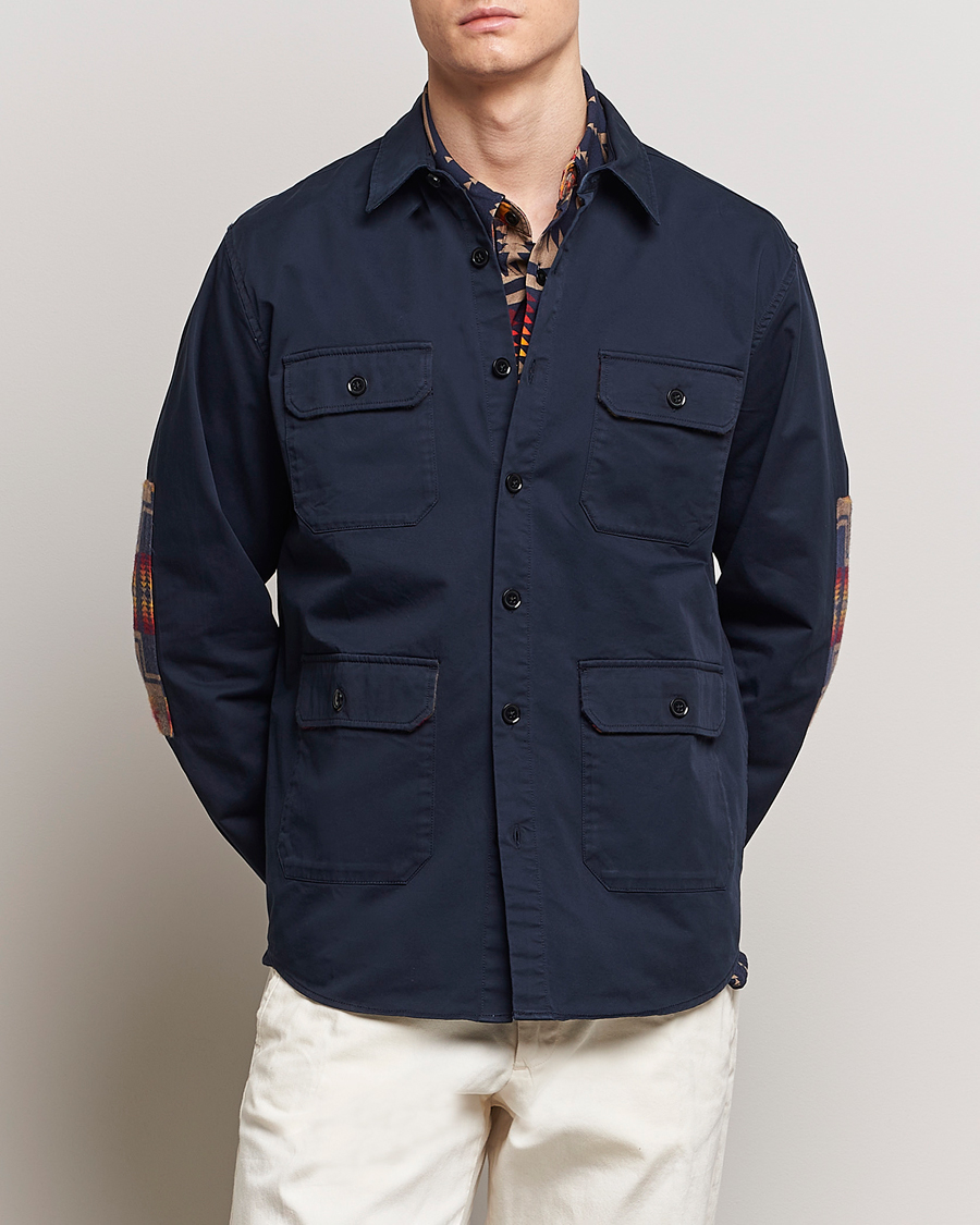 Homme | An Overshirt Occasion | Pendleton | Patchwork Explorer Shirt Navy