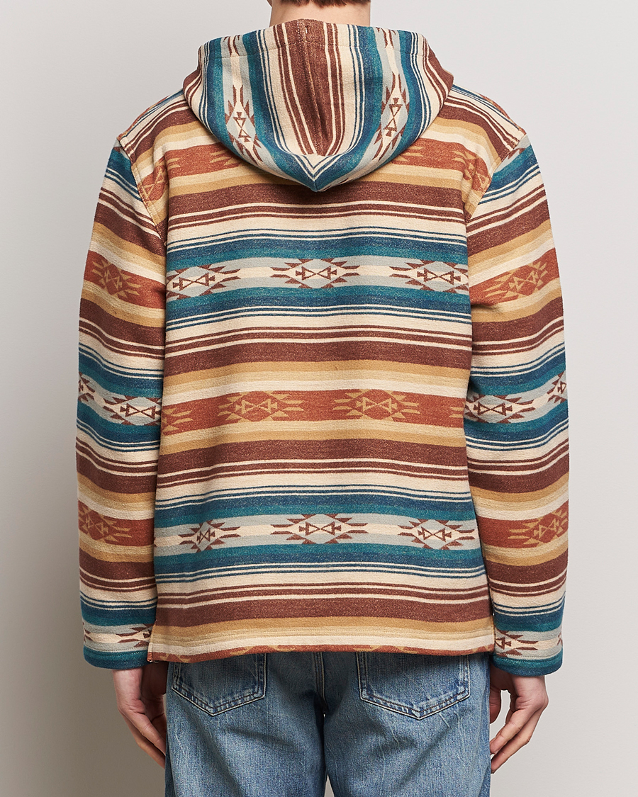 Homme | Pulls Et Tricots | Pendleton | Driftwood Hoody Azure/Brown Stripe