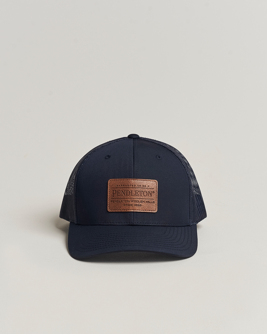 Homme | Pendleton Burnished Patch Trucker Cap Navy | Pendleton | Burnished Patch Trucker Cap Navy