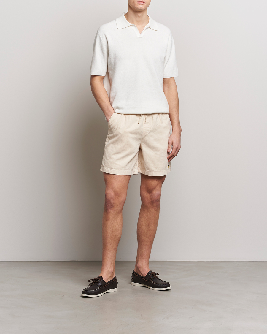 Homme | Shorts | Lyle & Scott | Linen Drawstring Shorts Cove