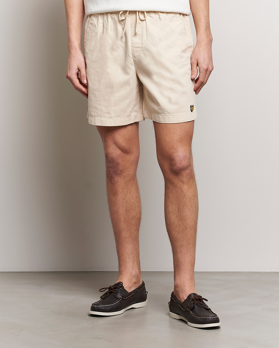 Homme | Shorts | Lyle & Scott | Linen Drawstring Shorts Cove