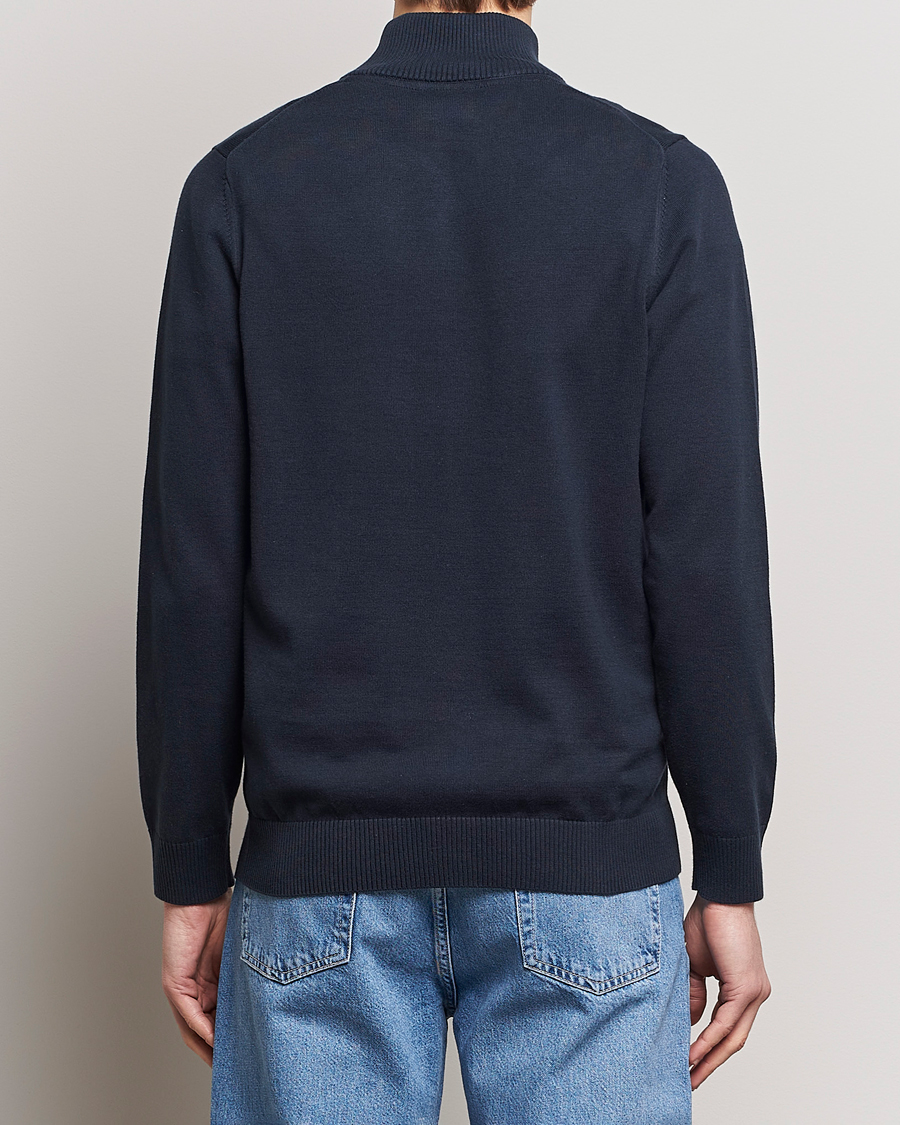 Homme | Pulls Et Tricots | Lyle & Scott | Cotton Knitted Half Zip Dark Navy
