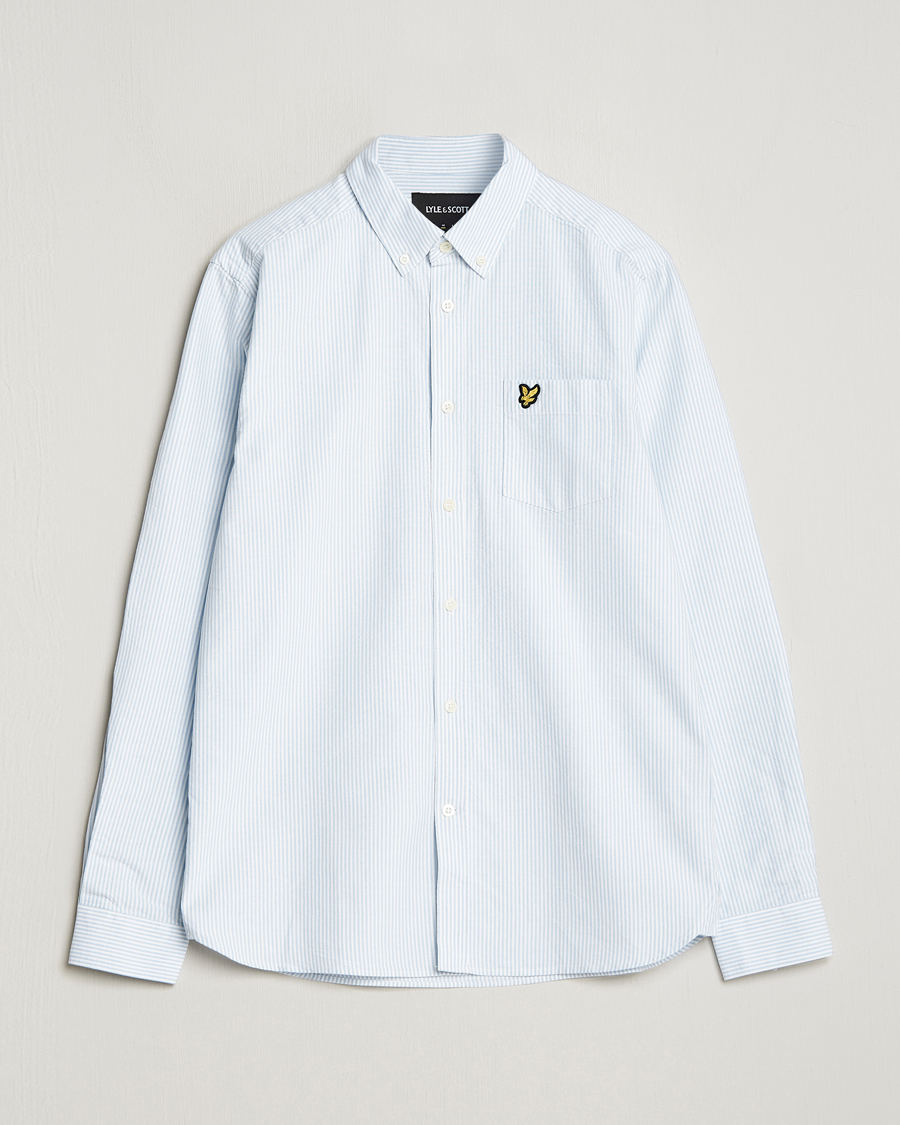Homme | Chemises | Lyle & Scott | Lightweight Oxford Striped Shirt Blue/White
