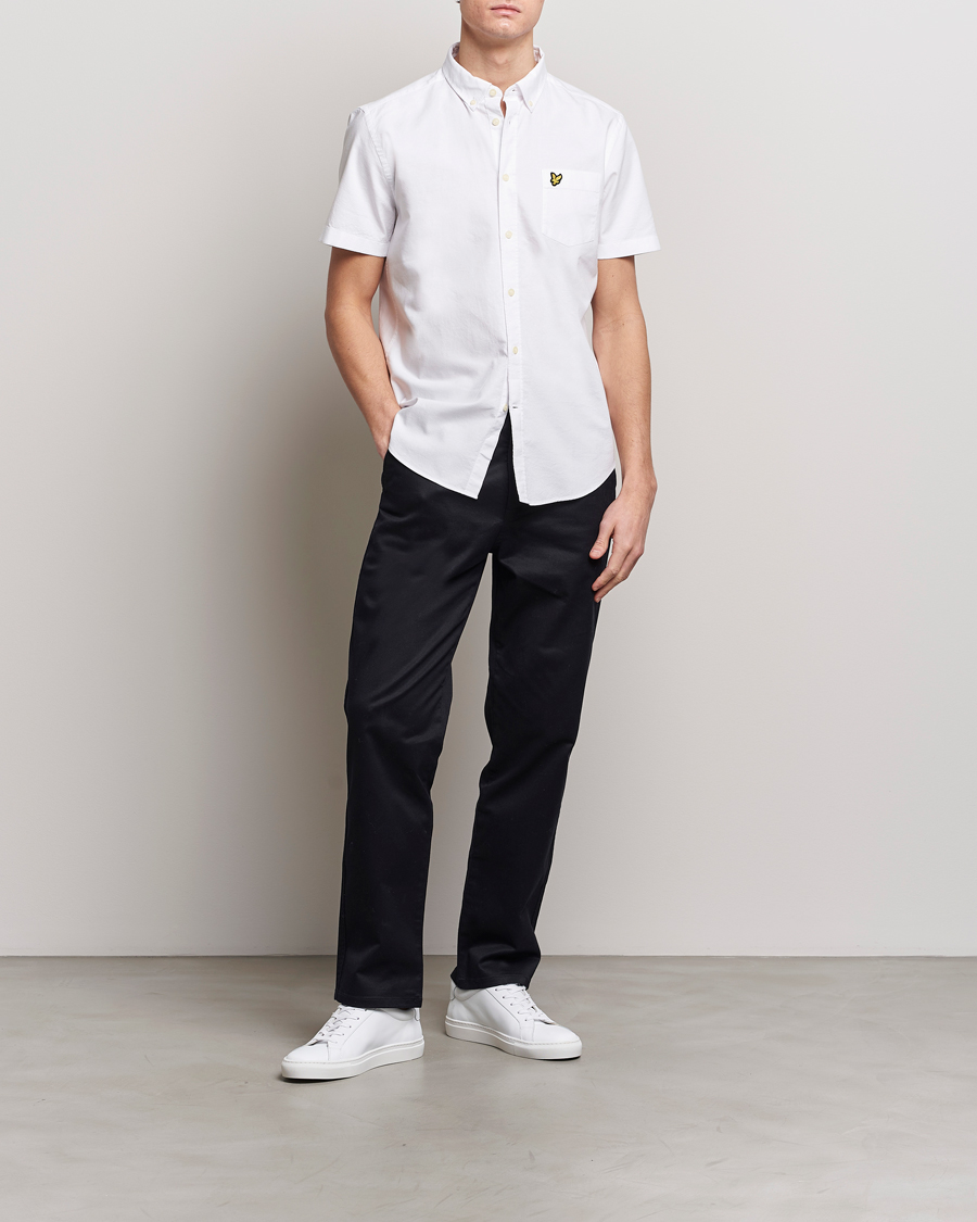 Homme | Chemises | Lyle & Scott | Lightweight Oxford Short Sleeve Shirt White